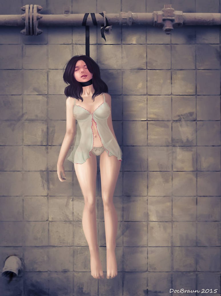 Hanging girls 3d art