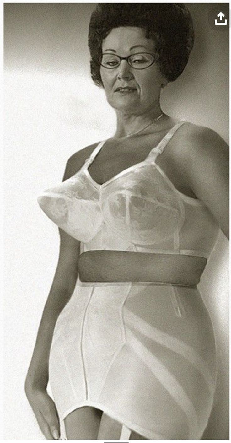 Elderly granny in stockings