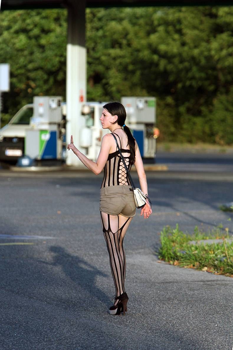 Girl on the highway