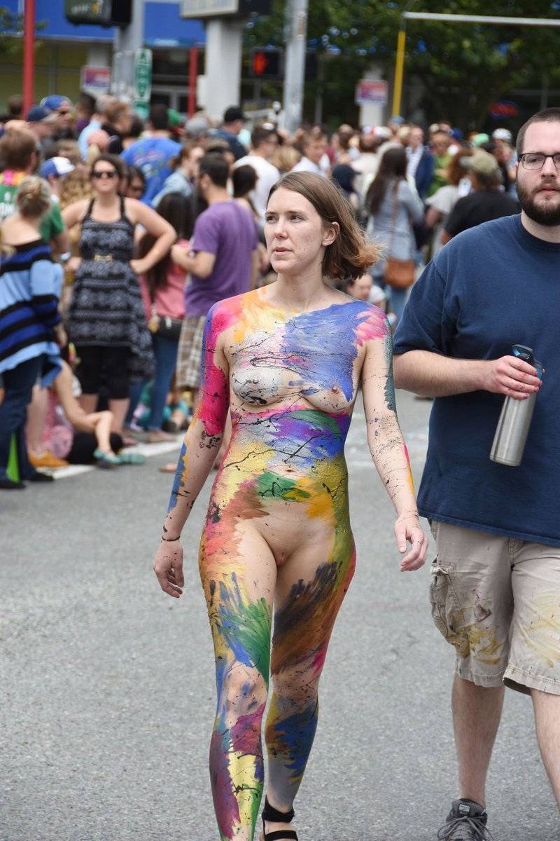 Body art festival naked