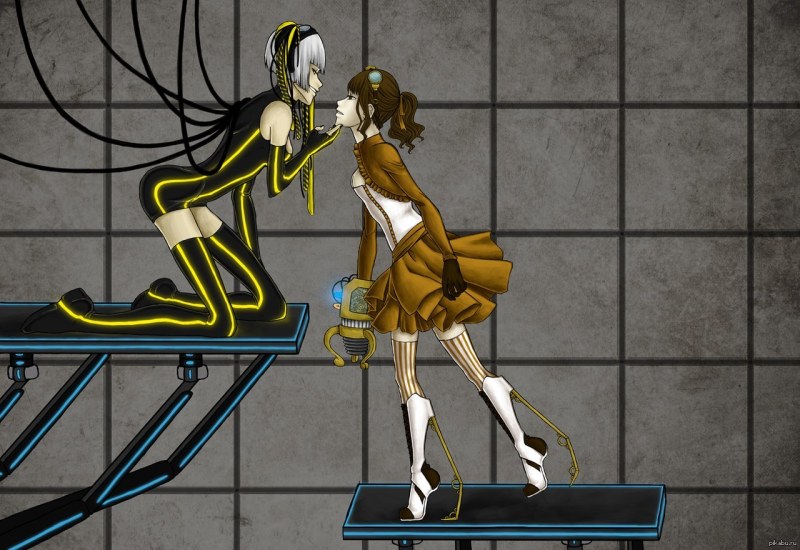 Portal 2 Chelle and Glados Yuri