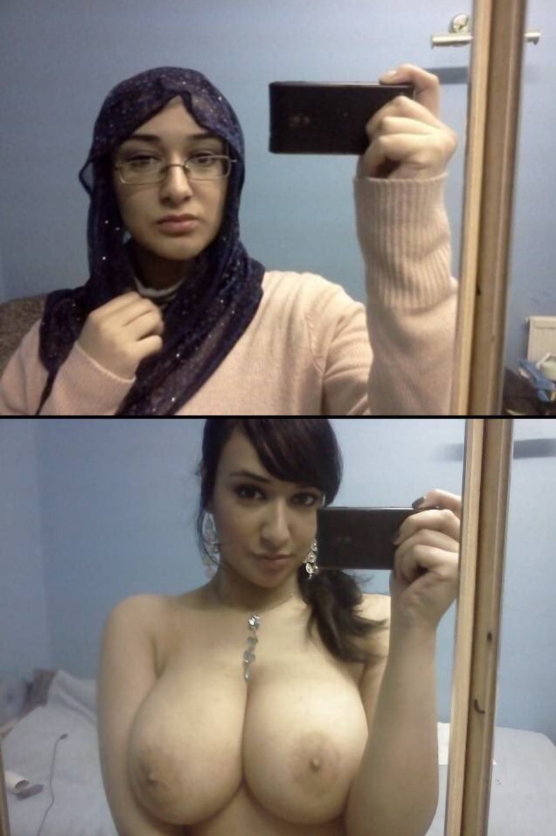 Muslim selfie boob