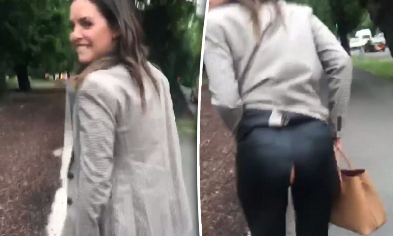 Pissing in jeans
