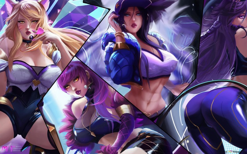 Ari Evelyn Kai'sa and Akali