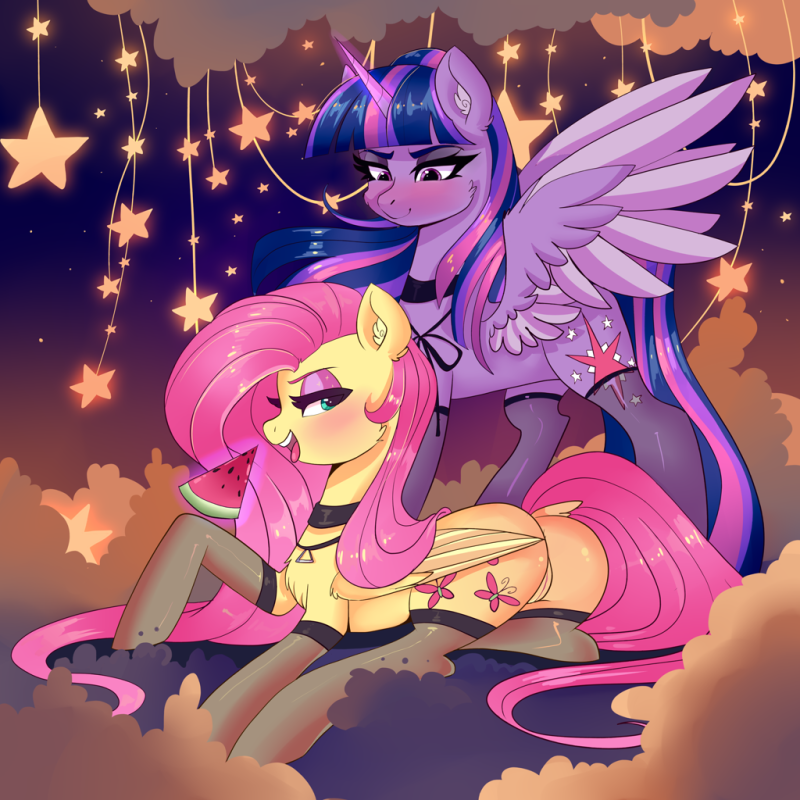 Twilight Sparkle and Fluttershy Love