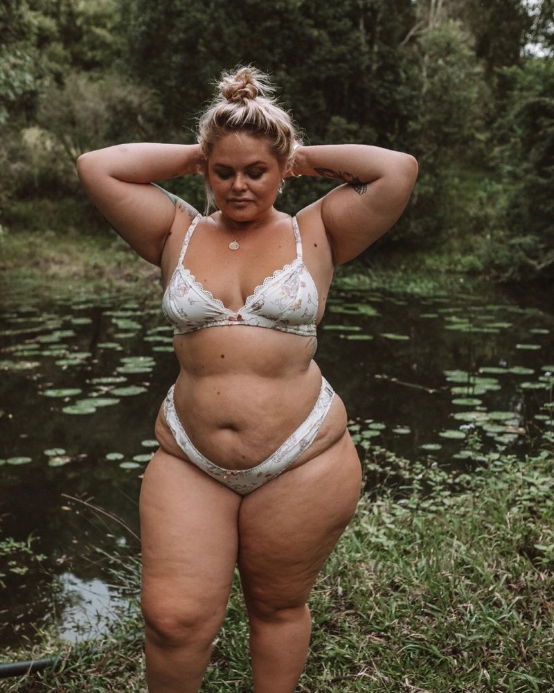 Big hips in bikini with a back