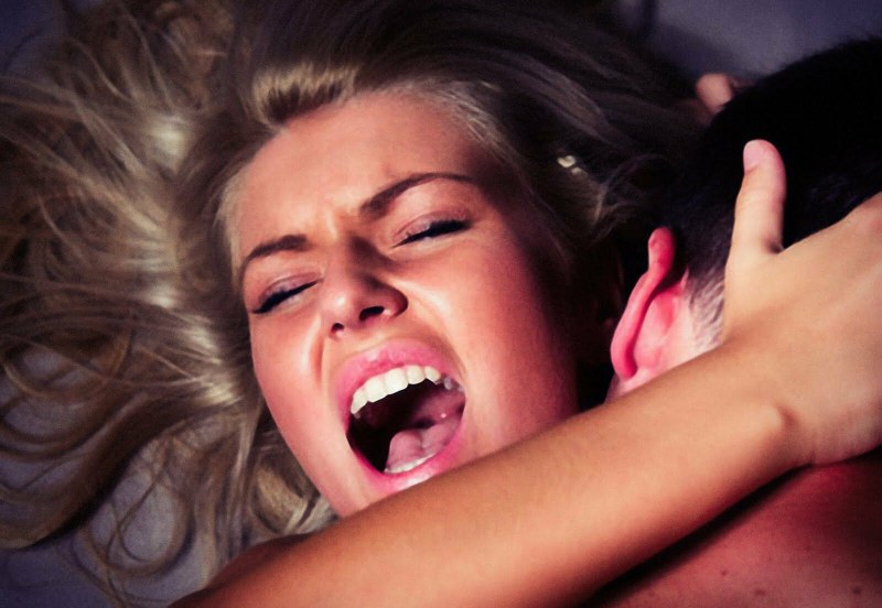 Pleasure on the face of girls