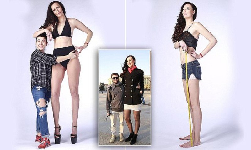 Girls in short dresses without