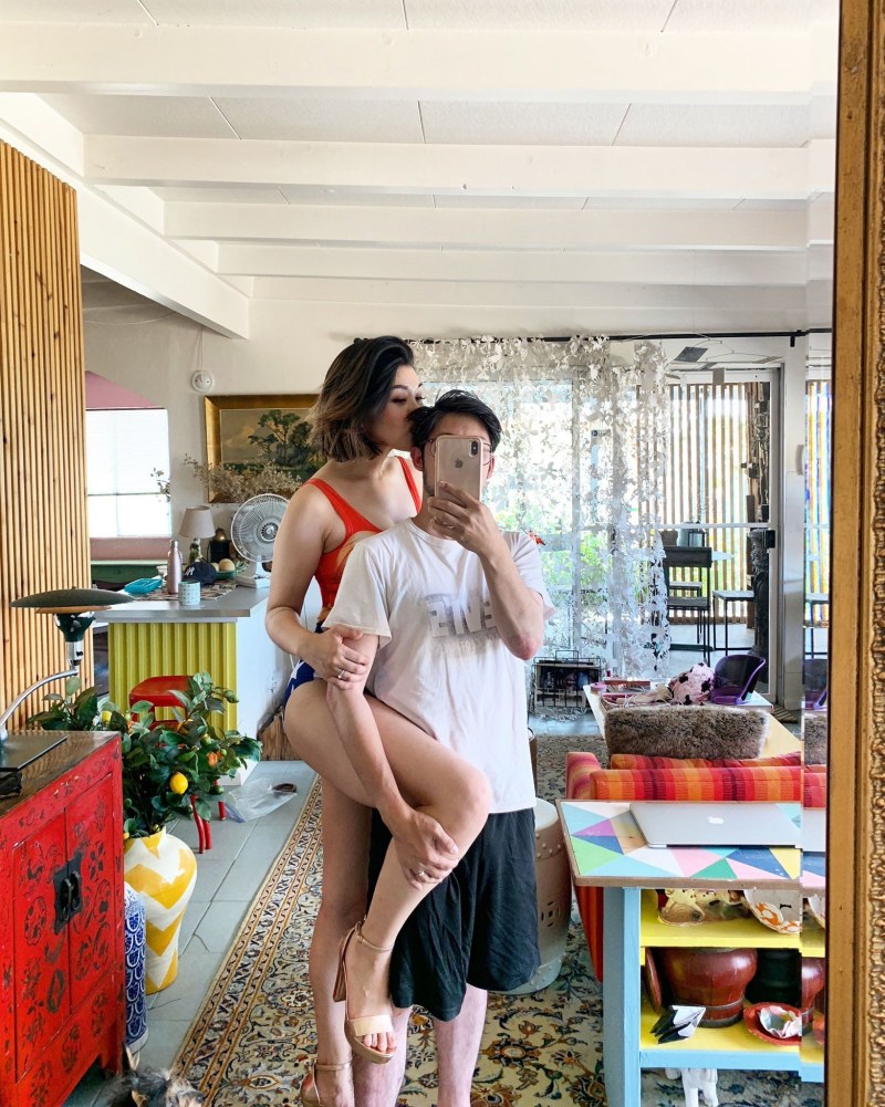 Randy Moore in a dress