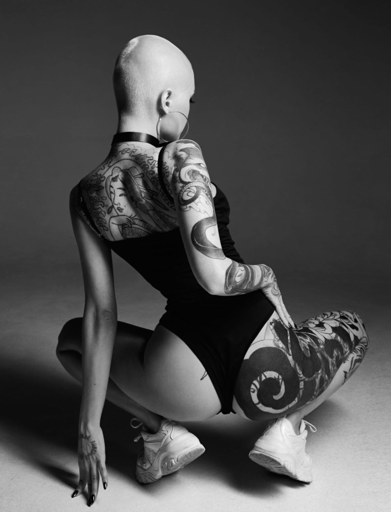 Anastasia Khamraeva bald