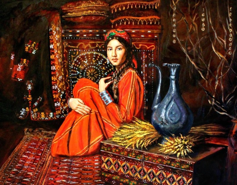 Turkmen Artist Aman Kuliev Motherhood