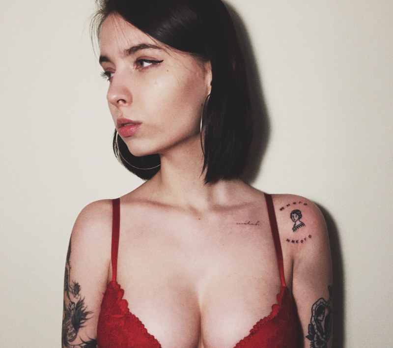 Yana Kraynova in underwear