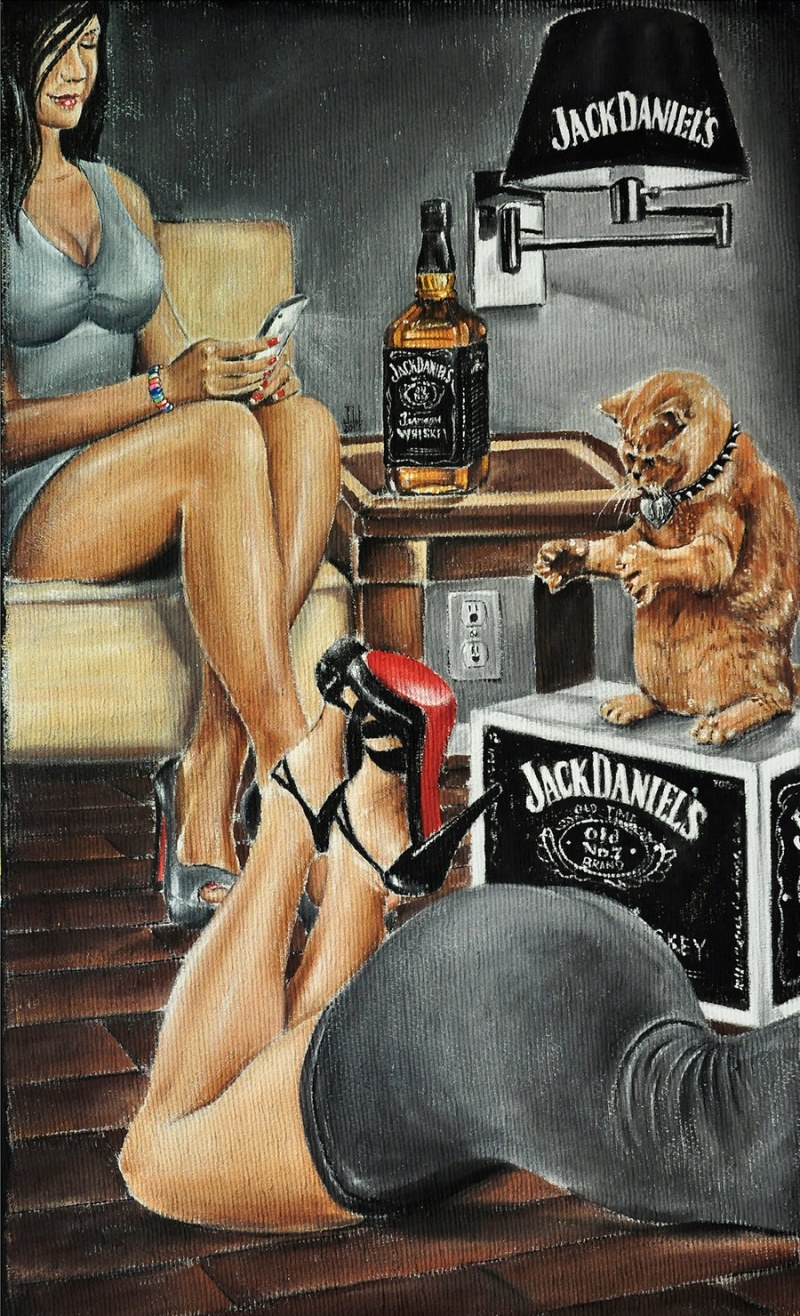 Erotic advertising posters