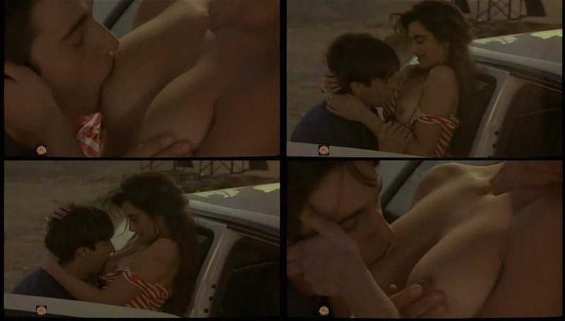 Naked Penelope Cruz on the beach