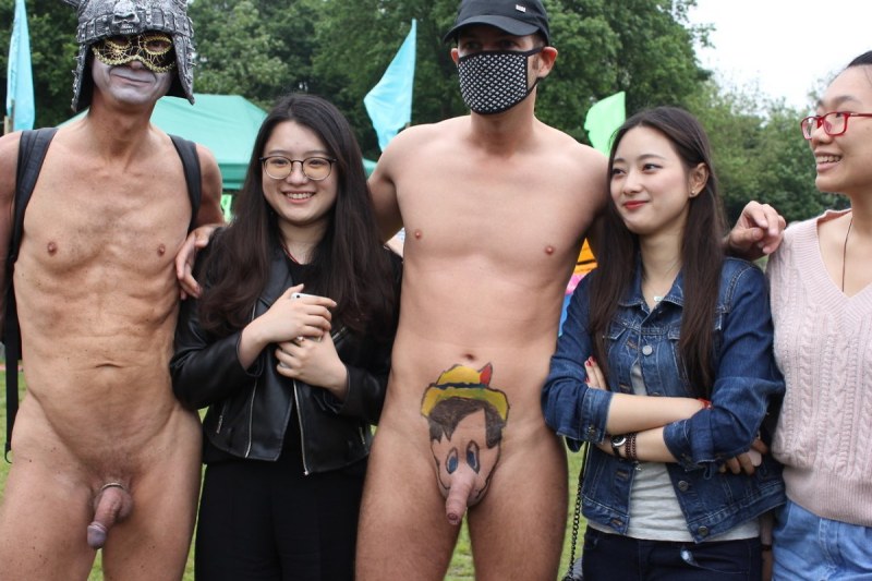 Naked men exhibitionists