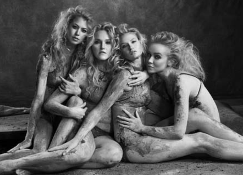 Young girls in shorts