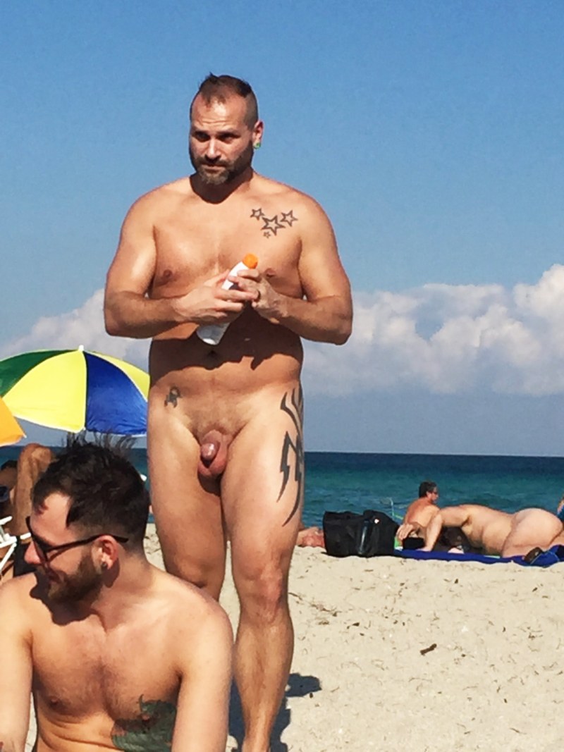 Gay Guys Showing Off Their Cocks on Nude Beaches