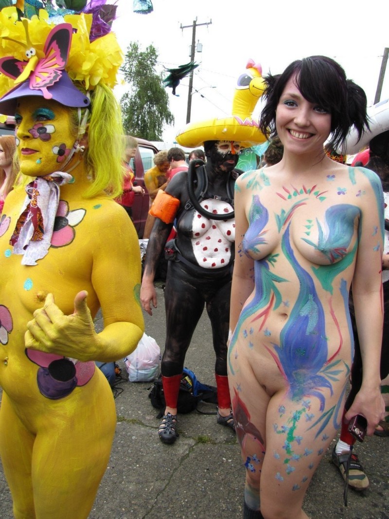 Body art festival naked