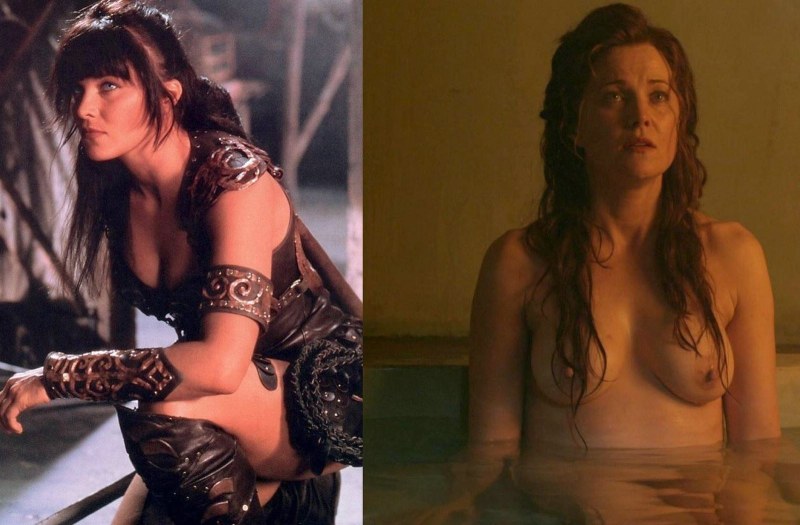 Lucy Lawless in all the glory of nude