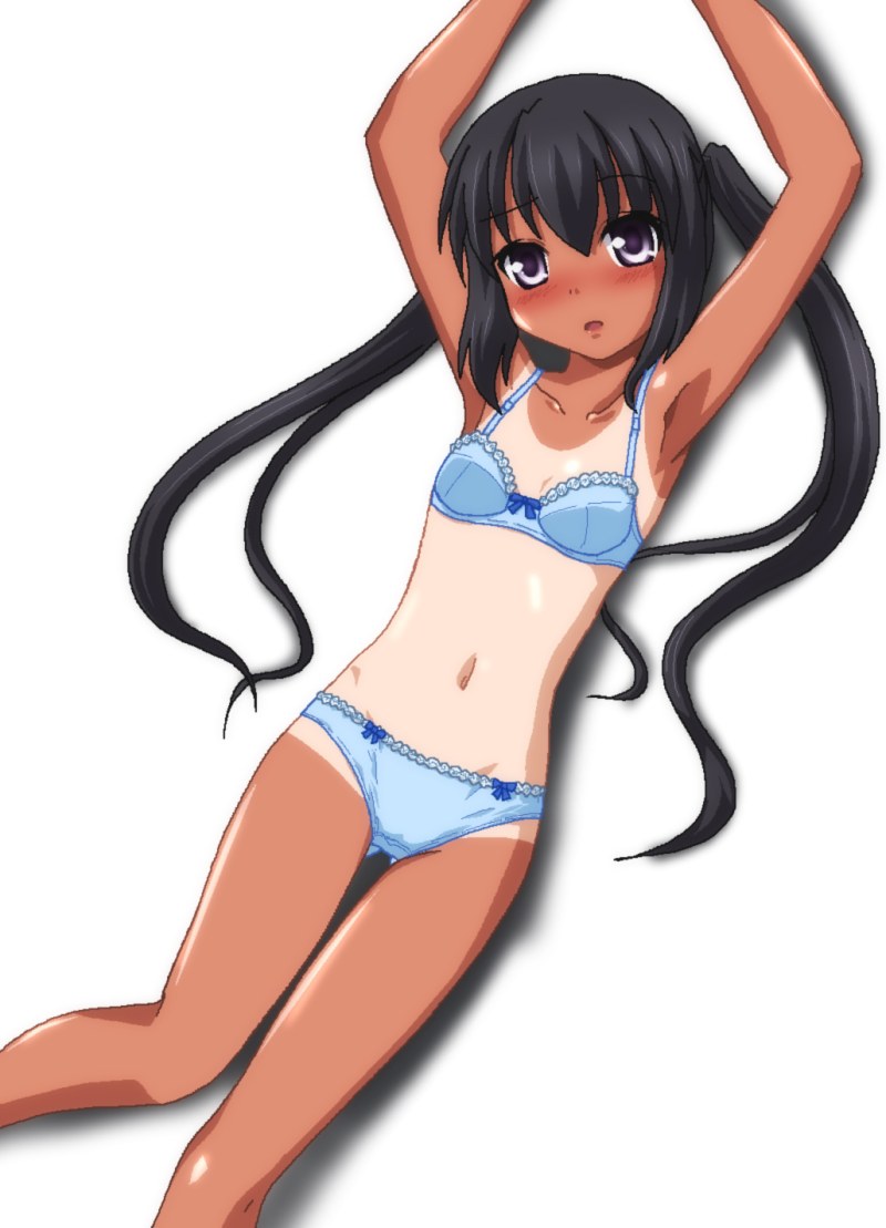Anime teenager in a swimsuit