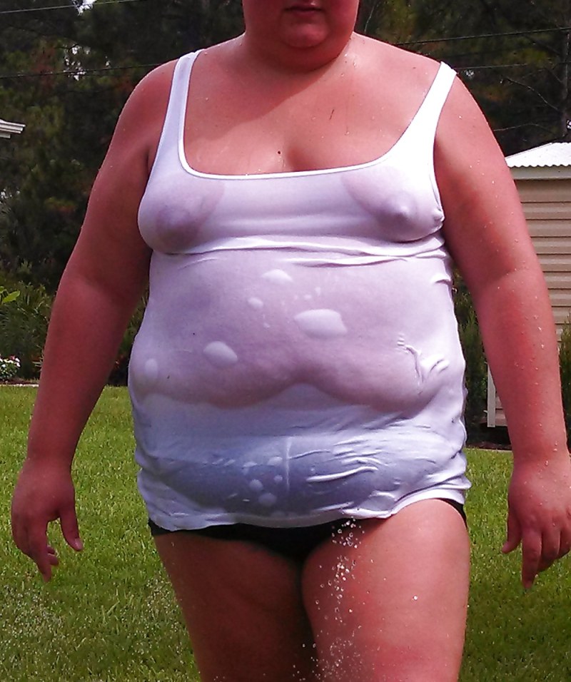 Big boobs of old women