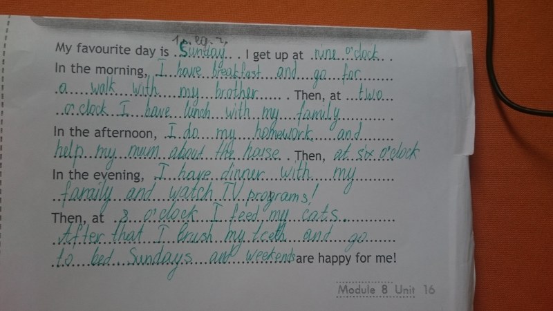 English on Sundays project