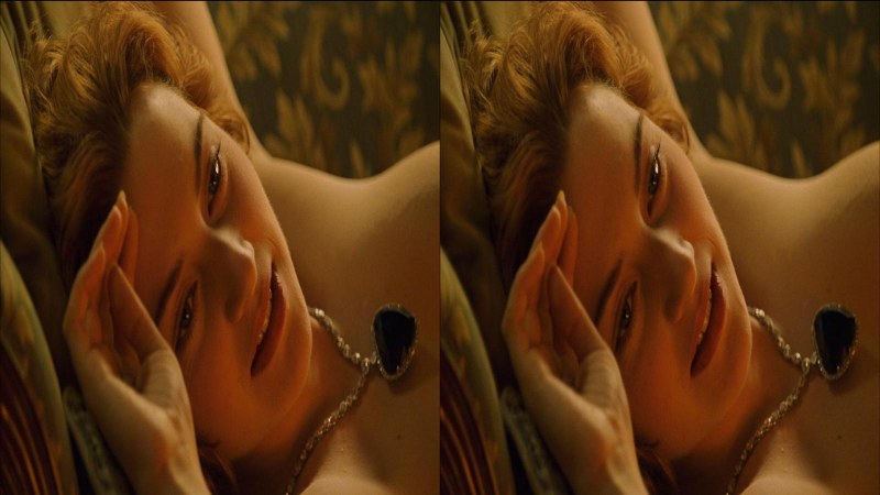 Kate Winslet Titanic Drawing Scene