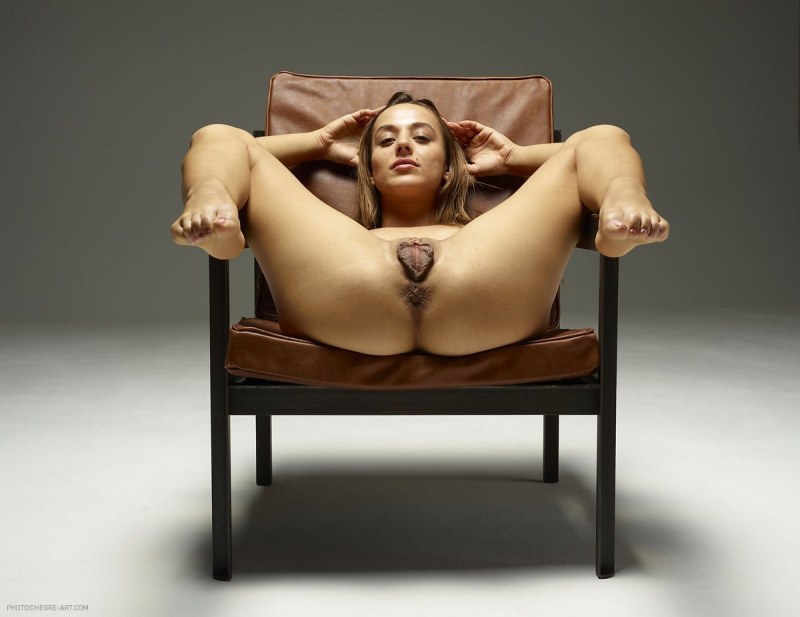 Dominika Chybova Hegre Art on a chair