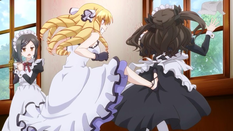 Painting girl with mop