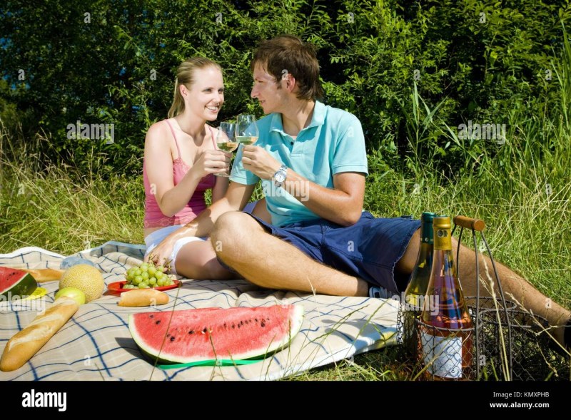 Photoshoot of a picnic naked