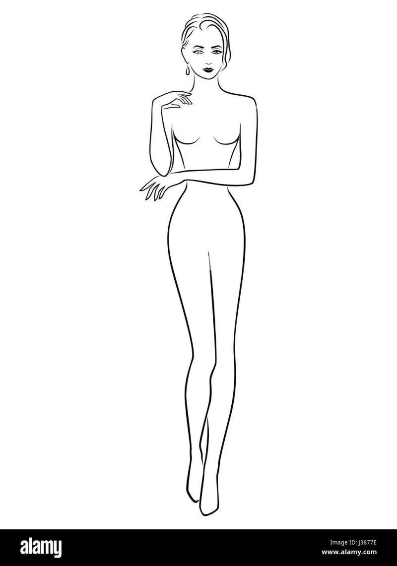 The blank of the girl is slim