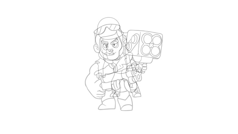 Merchant Gail Bravl Stars Coloring