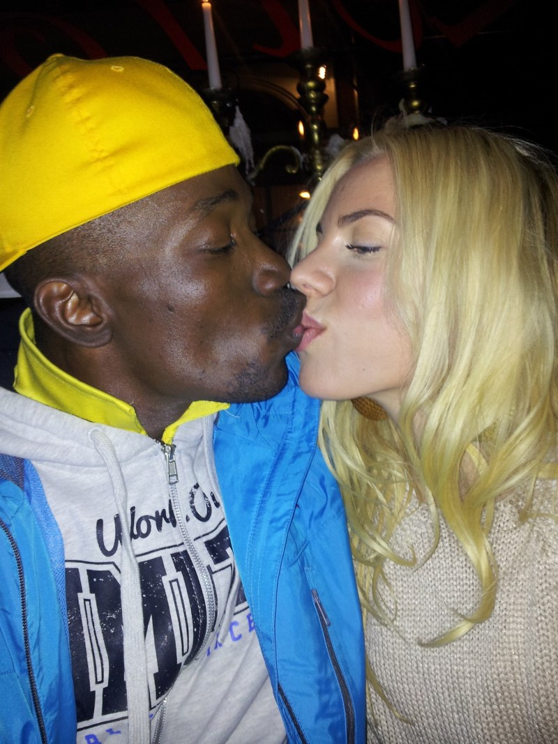 Beat a girl on the street