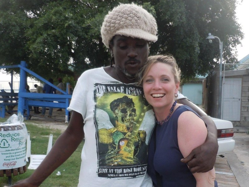 Woman with a whip and a man