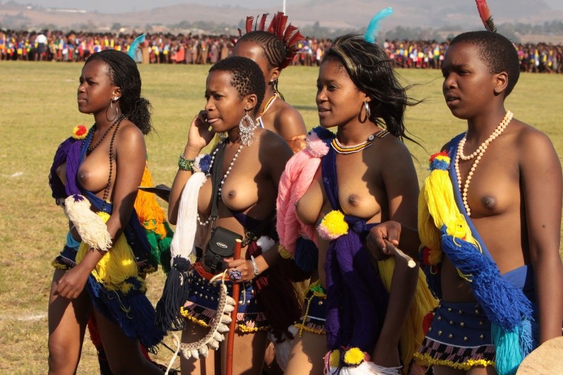 Naked women of wild tribes