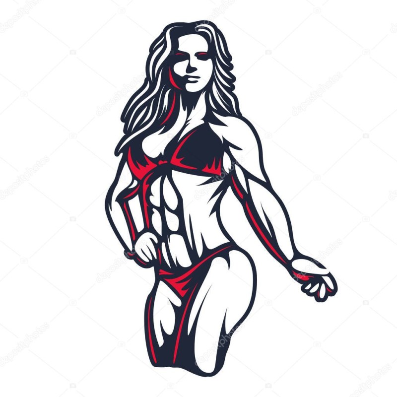 Fitness girl Vector