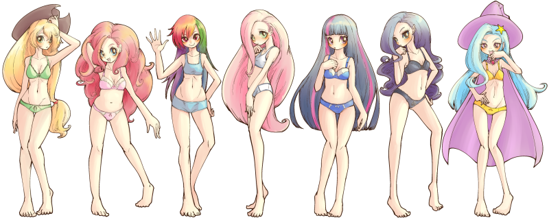 MLP Mane 6 Humanization