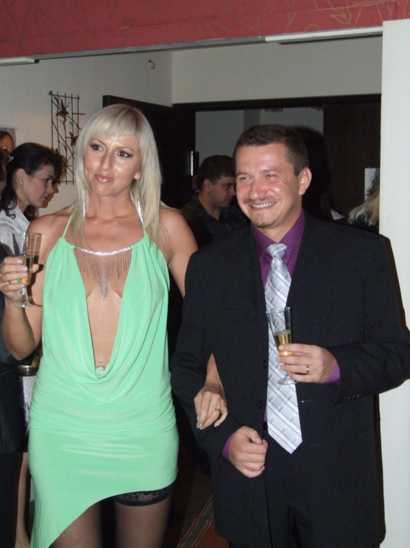 Braless Girl Working at Office