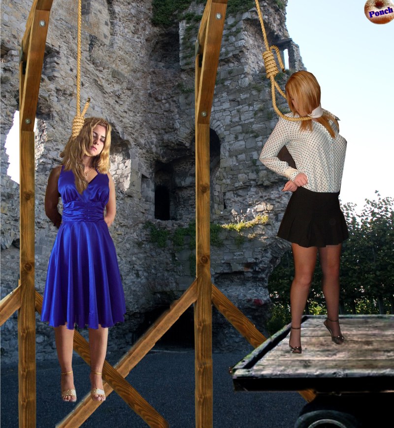 Hanging in an evening dress