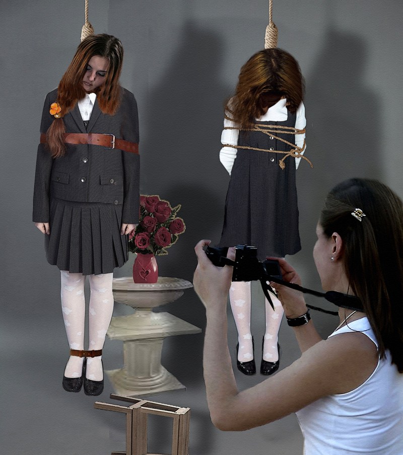 Bondage Hanging a girl