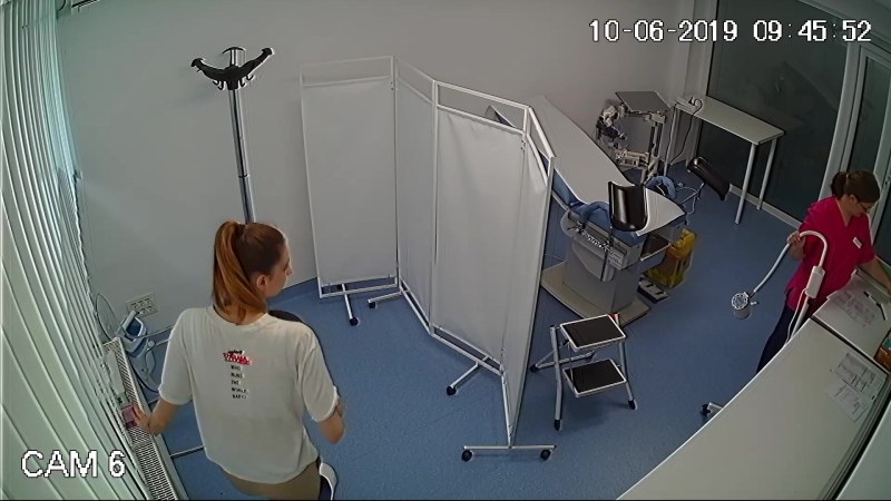 Doctor gyno gynecological chair naked