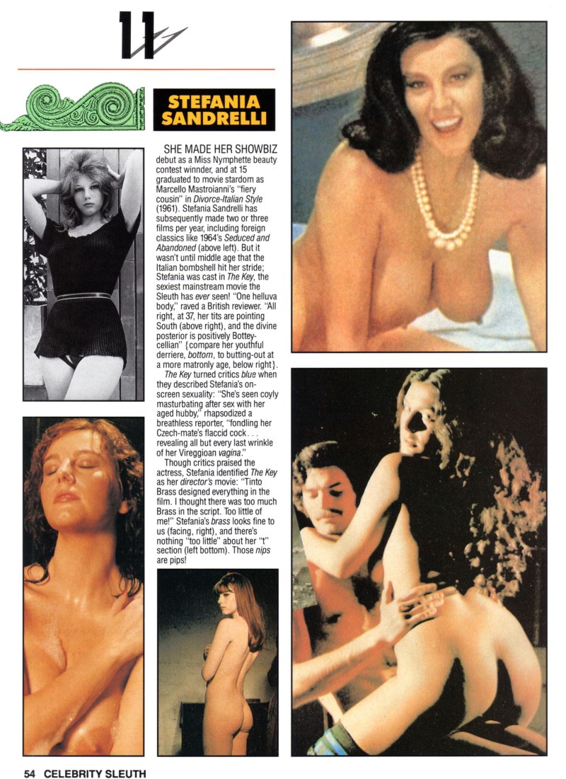 Stefania Sandrelli in erotic films