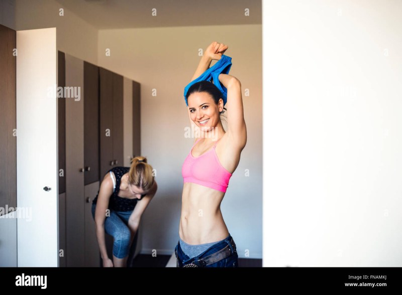 Girls in thongs in the fitting room