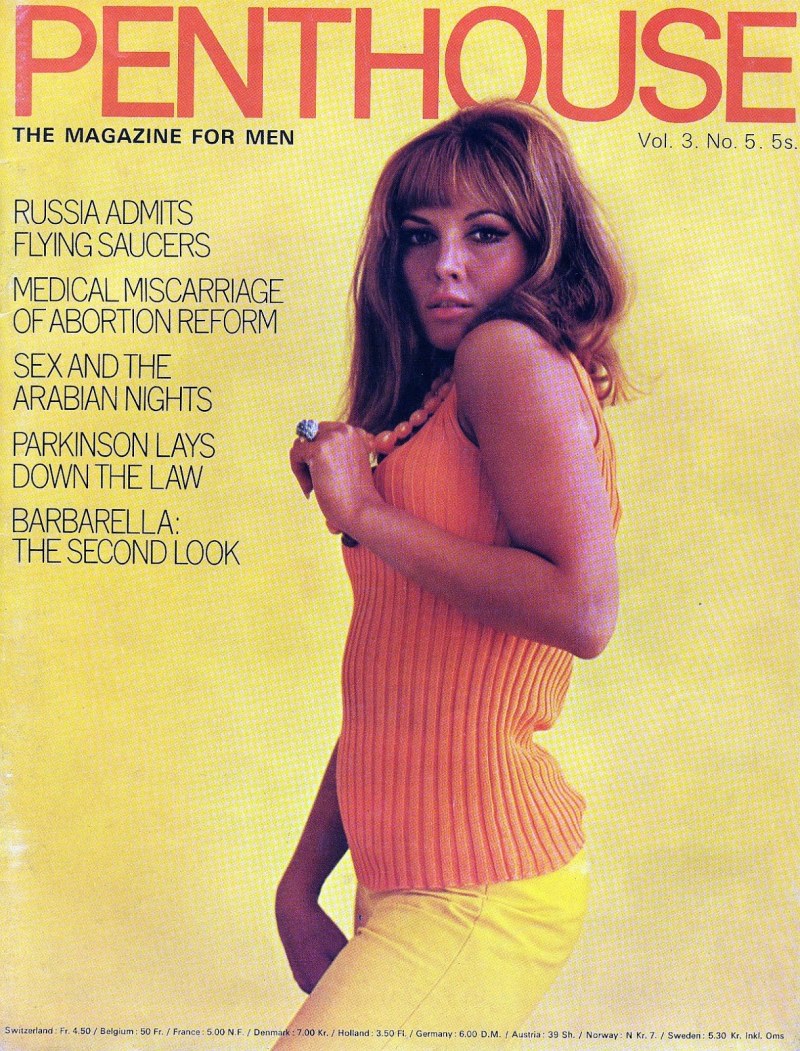 Retro model of Penthouse magazine