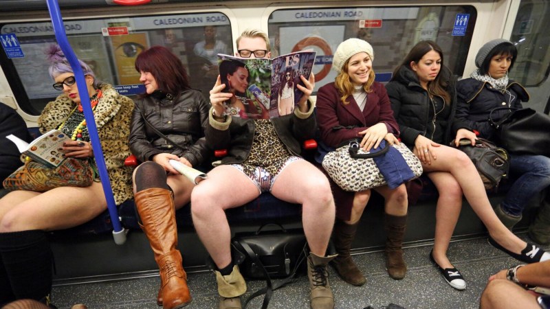 Old women under the skirt