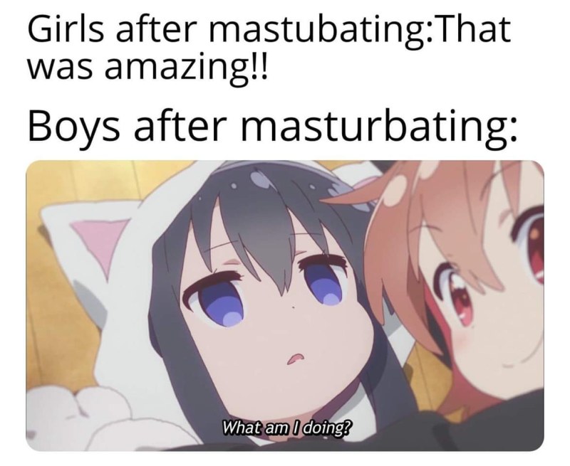 Anime meme Masturbate