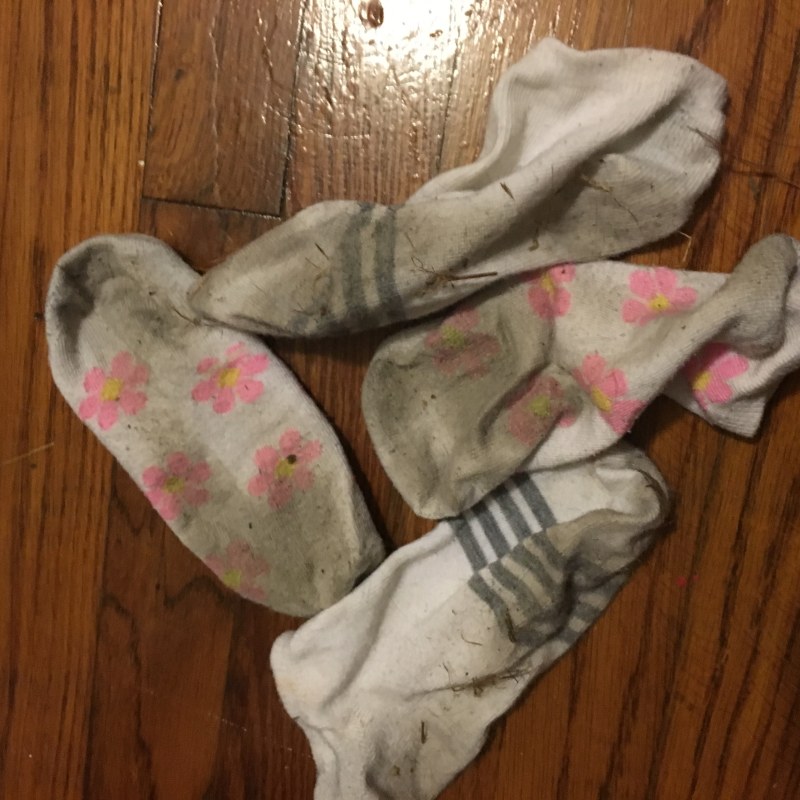 Dirty socks of girls