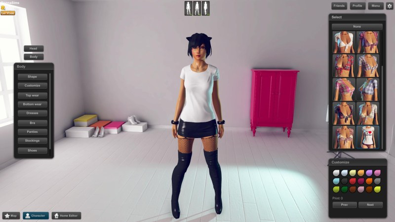 Girl in the bathroom with food