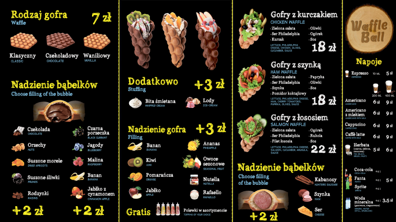 Hong Kong Waffley menu