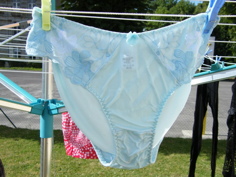 Wet women's panties